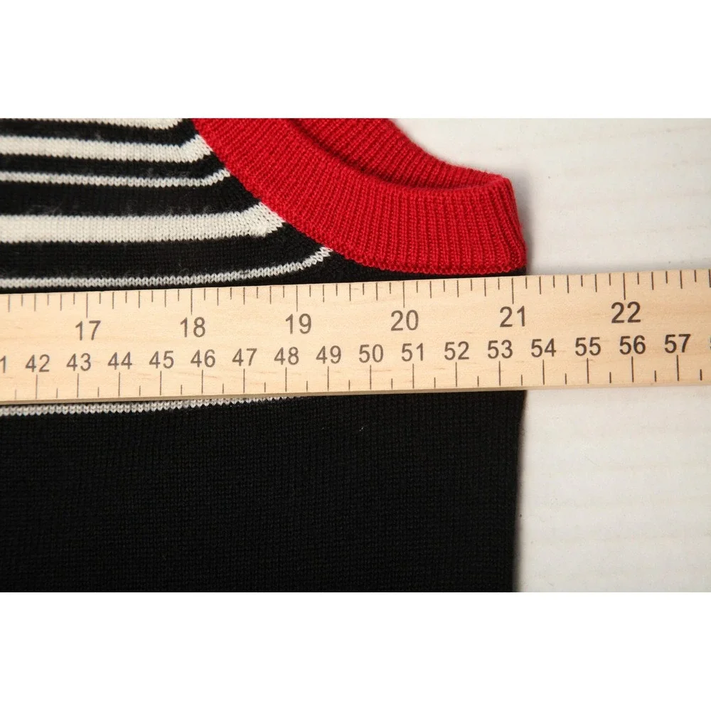 Galvin Green Sweater Vest Mens XL Red Black Stripe Knit Wool Golf Pullover - Picture 8 of 11